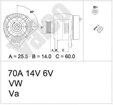 437396 VALEO генератор