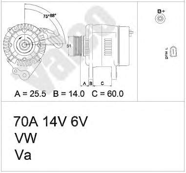 437398 VALEO gerador