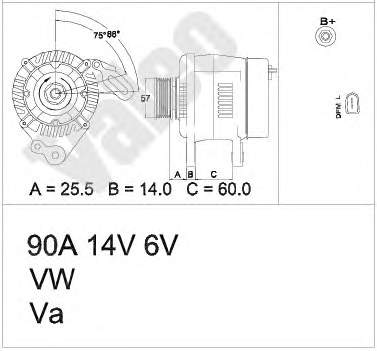 437402 VALEO генератор