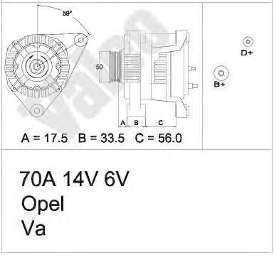 24463064YJ Opel gerador