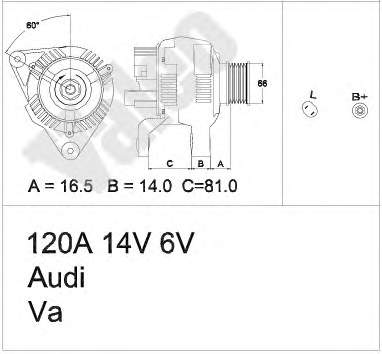 437418 VALEO gerador