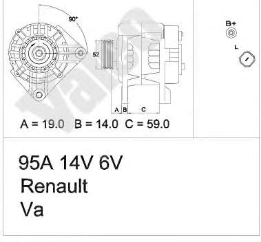 8200495278 Renault (RVI) gerador