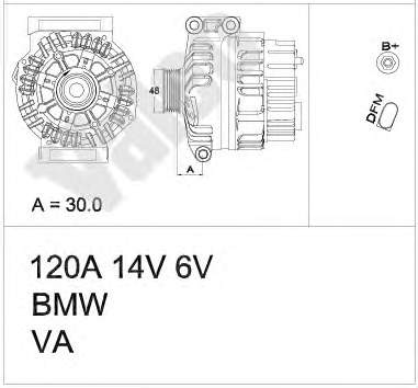 0.124.325.108 Bosch gerador