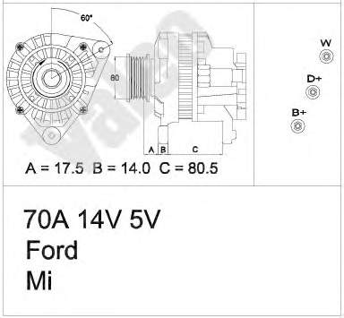 1107444 Ford gerador