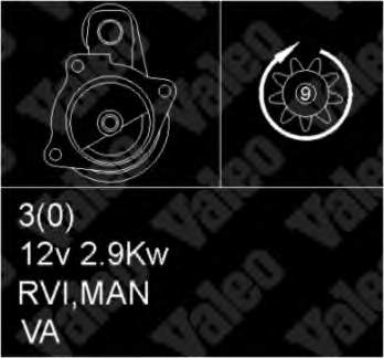 455507 VALEO motor de arranco