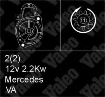 41516701 Mercedes motor de arranco