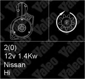 2330011M01 Nissan motor de arranco