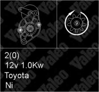 Motor de arranco para Toyota Celica (RA6)