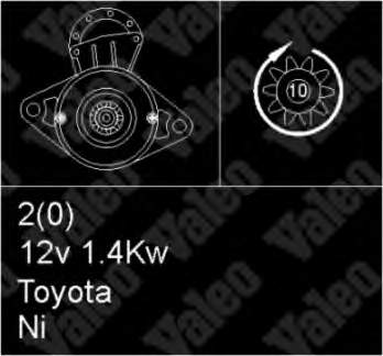 281006402084 Toyota motor de arranco