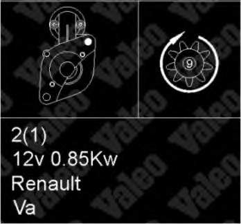 7701499651 Renault (RVI) motor de arranco