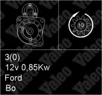 1009173 Ford motor de arranco