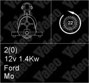 1367529 Ford motor de arranco
