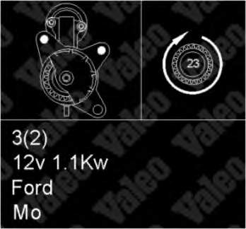 1092117 Ford motor de arranco