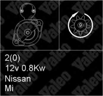 2330015800 Nissan motor de arranco