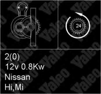 2330015A05 Nissan motor de arranco