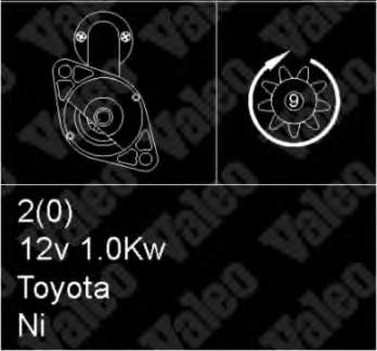 2810033020 Toyota motor de arranco