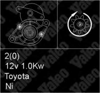281001618084 Toyota motor de arranco