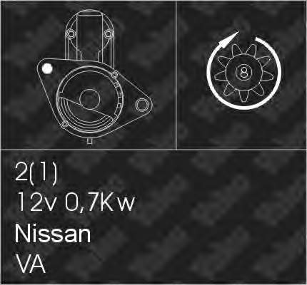 Motor de arranco para Nissan Primera (WP11)