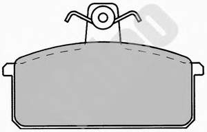 5888781 Fiat/Alfa/Lancia Sapatas do freio dianteiras de disco