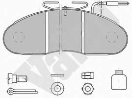 7485114857 Renault (RVI) sapatas do freio dianteiras de disco