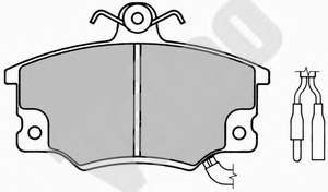 5983913 Fiat/Alfa/Lancia sapatas do freio dianteiras de disco