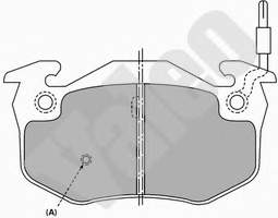 Sapatas do freio traseiras de disco para Citroen Saxo (S0, S1)