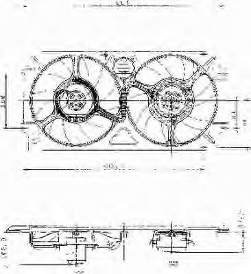 698357 VALEO ventilador elétrico de esfriamento montado (motor + roda de aletas)