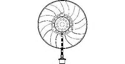 698373 VALEO ventilador elétrico de esfriamento montado (motor + roda de aletas direito)