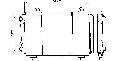 570108B3 Polcar radiador de esfriamento de motor