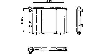 7032077 Fiat/Alfa/Lancia radiador de esfriamento de motor