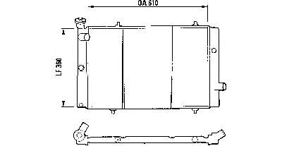 1300L5 Peugeot/Citroen radiador de esfriamento de motor
