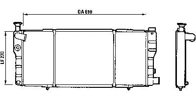 Radiador de esfriamento de motor M0210211 Jdeus