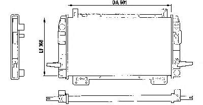 Radiador de esfriamento de motor 6148514 Ford