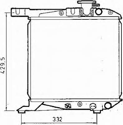 19010PE0023 Honda radiador de esfriamento de motor