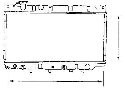 Radiador de esfriamento de motor E30315200 Mazda