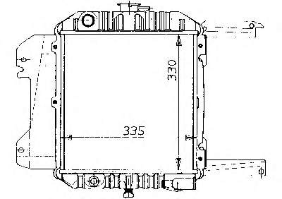 ADN19801 Blue Print radiador de esfriamento de motor