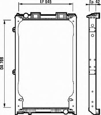 CR685000P Mahle Original radiador de esfriamento de motor