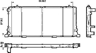 730349 VALEO radiador de esfriamento de motor