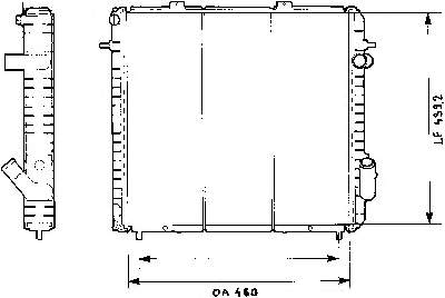 8660000427 Renault (RVI) radiador de esfriamento de motor