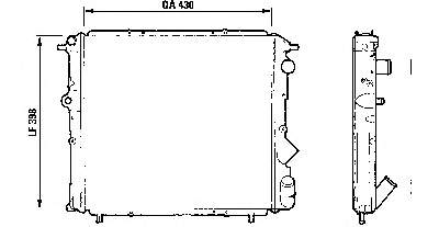 7700784035 Renault (RVI) radiador de esfriamento de motor