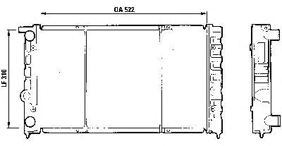 SE029117000A VAG radiador de esfriamento de motor