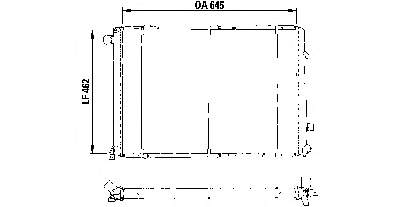 7701037136 Renault (RVI) radiador de esfriamento de motor