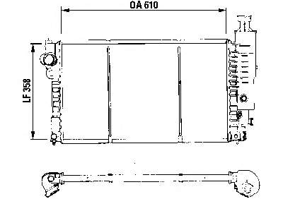 730576 VALEO radiador de esfriamento de motor