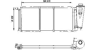 7755130 Fiat/Alfa/Lancia radiador de esfriamento de motor