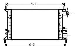 6616482 Ford radiador de esfriamento de motor