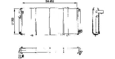 1301C1 Peugeot/Citroen radiador de esfriamento de motor