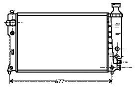 Radiador de esfriamento de motor 1301JP Peugeot/Citroen