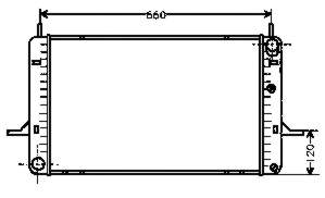 Radiador de esfriamento de motor 6165438 Ford