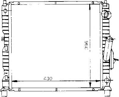 730969 VALEO radiador de esfriamento de motor