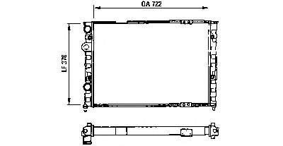 357121251 VAG radiador de esfriamento de motor